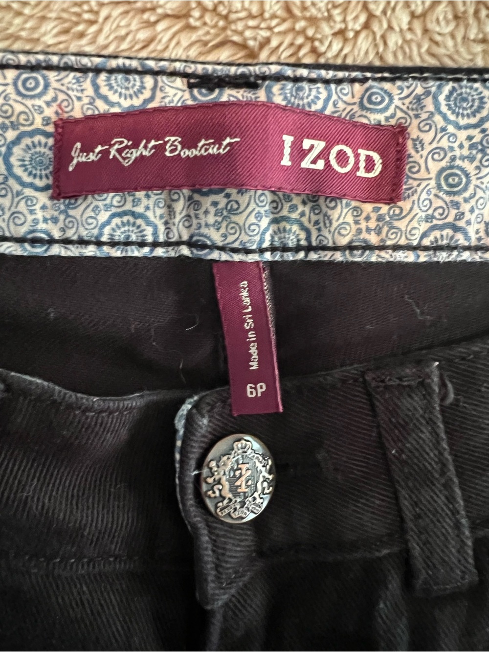 Izod Black Women's 'Just Right' Bootcut Pants